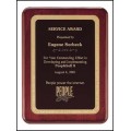 Rosewood stained piano finish plaque